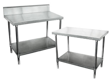 Equipo de acero inoxidable de la cocina 304, tabla de trabajo de acero inoxidable del estante ajustable